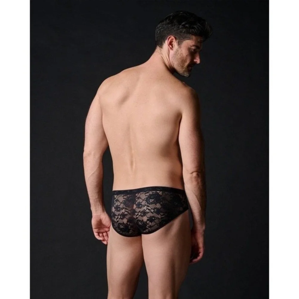 Cosabella Never Say Never Comfort Micro Brief Black Lace Brief NWT Size M
